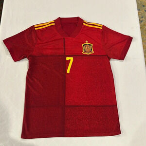 SPAIN 2020 MORATA 7 HOME‎ KIT soccer jersey men’s large